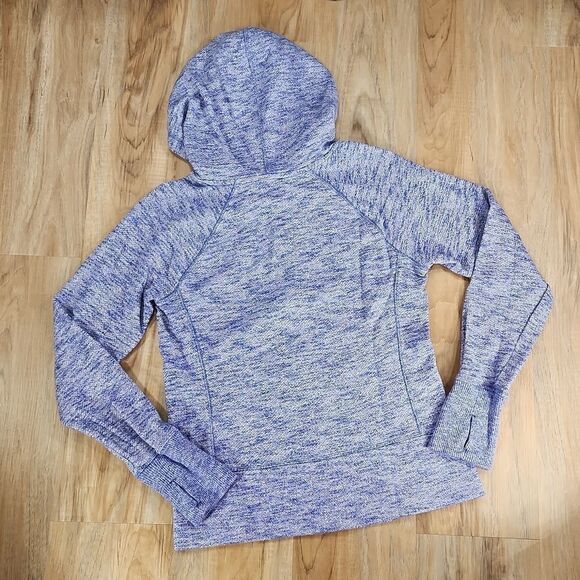 🔺️Gap Fit Purple Variegated Zippered Athletic Hoodie Medium - Picture 2 of 14